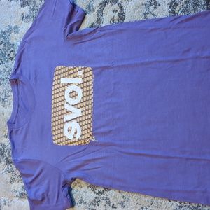 Evol organic food purple burrito tee shirt men's medium